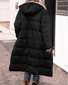 เสื้อแจ็คเก็ตขนเป็ดสำหรับผู้หญิง, ใหม่เสื้อแจ็คเก็ตขนเป็ดยาวปกสูงไซส์ใหญ่ - Product Image 3