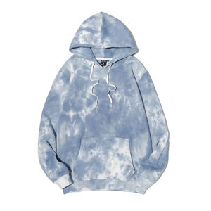 Sweat-shirts à capuche tie-dye pour hommes, style streetwear, pull décontracté, mode, 100% coton, tissu polaire, design personnalisé, écologique, respirant - Product Image 5