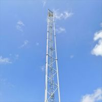 Antenas de Telecomunicaciones Tubulares de 3 Patas de Alta Calidad, Torre de Telecomunicaciones de Acero Galvanizado para Estación Base de Comunicación 4G 5G