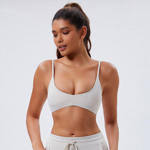 Soutien moyen de haute qualité soutien-gorge de sport réglable respirant sans couture Fitness Yoga course entraînement Sport soutien-gorge haut pour actif - Product Image 5