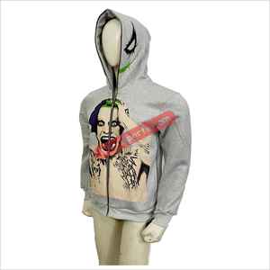 Sudadera con capucha Zipup de cara completa personalizada, sudadera de algodón de rizo francés, sudadera con capucha personalizada desgastada con lavado ácido Vintage con cremallera de camuflaje para hombre - Product Image 4