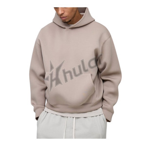 OEM Custom Men's 100% Cotton 500gsm Pullover Sweatshirt Oversized Hoodie Embroidered for Puff <b>Print</b> Logo Plus Size Unisex for - Product Image 4