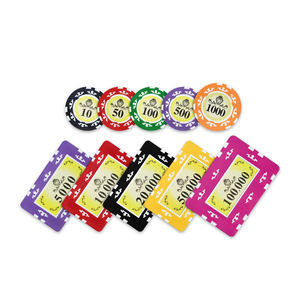 YH Haute Qualité Jeu Rfid Casino Chips Poker Chip Abs Fichas Pokerchip Casino <span class=keywords><strong>Blackjack</strong></span> Chips - Product Image 2