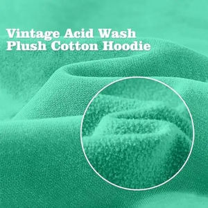 เสื้อมีฮู้ดของผู้ชายวินเทจซักแบบกรดเฮฟวีเวตฝรั่งเศสเทอร์กันแดดจางหายไปพื้นฐานผ้าฝ้าย100% ฤดูหนาว - Product Image 5