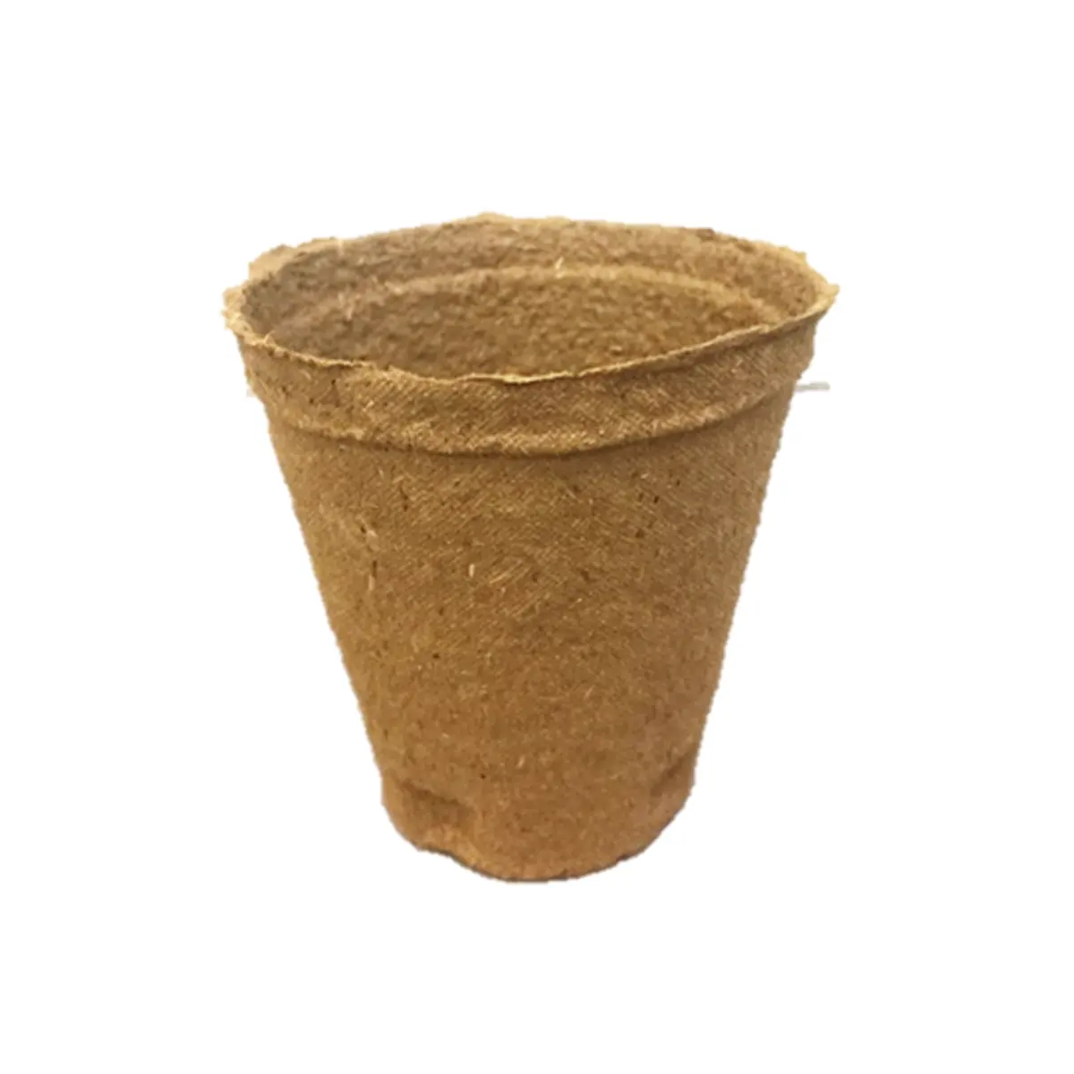 Vaso rotondo biodegradabile vaso di fiori 100% giardinaggio in fibra di legno naturale fertilizzante 8cm x 8cm vaso di piante Zero rifiuti