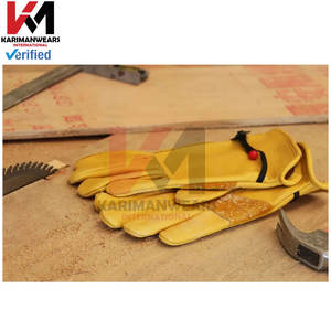 Guantes de trabajo de cuero de vaca de primera calidad para trabajadores Guantes de protección de seguridad de soldadura resistentes al desgaste duraderos Deportes de jardinería - Product Image 6