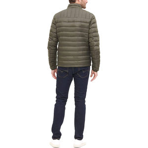 Veste matelassée en toile imperméable pour homme, épaisseur standard, col montant, couleurs personnalisées et service OEM - Coupe ample - Product Image 2