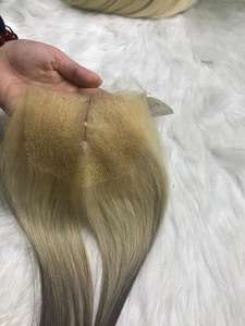 Cabello Remy, cabello vietnamita, conjunto completo, máquina Frontal transparente HD, trama doble para Mix 4/60, extensiones humanas de alta calidad - Product Image 4