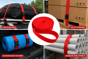 Correa de Polipropileno Impresa Personalizada de 38 mm Resistente a la Abrasión para Equipos de Exterior y Fabricación de Mochilas, Suministro de Fábrica - Product Image 3