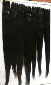 Vente en gros de lots de cheveux raides indiens et brésiliens 100% Remy, couleur naturelle, cheveux humains vierges, couleur naturelle - Product Image 5