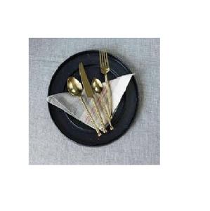 Juego de vajilla de metal con logotipo personalizado, cuchillo, cuchara, tenedor, cubiertos, juego de cubiertos de acero inoxidable, fabricante y exportador - Product Image 1