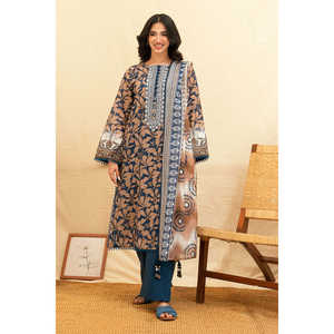 Traje de 3 Piezas para Mujer con Estampado y Cuello Bordado SD-52200 - Product Image 1