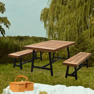 Set da Picnic tavolo da pranzo da giardino di alta qualità Set di mobili da esterno in stile moderno prezzo di fabbrica del Vietnam produttore