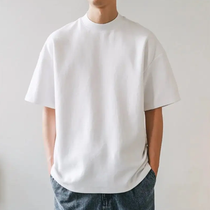 Venta al por mayor personalizado 280gsm 300gsm 320gsm peso pesado 100% algodón gota hombro hombres camiseta venta en Pakistán - Product Image 6