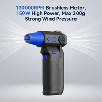 Souffleur d'air 150W puissant sans balais, 6000mAh, longue autonomie, mini dépoussiéreur pour la maison et la voiture