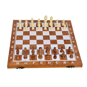 Juego de Ajedrez de diseño estándar Tablero de Ajedrez de madera Almacenamiento interior Piezas de ajedrez Tablero de ajedrez plegable a un precio razonable - Product Image 5