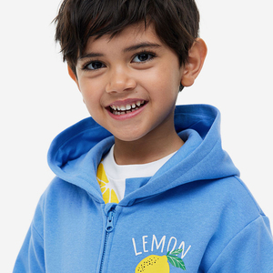 เสื้อสเวตเตอร์สวมหัวแบบมีฮู้ดสำหรับเด็กผู้ชายเสื้อสเวตเตอร์ผ้าคอตตอน100% ออกแบบโลโก้ได้ตามต้องการ - Product Image 1