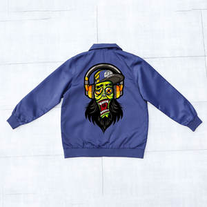 Chaqueta de bombardero informal ajustada para hombre, chaqueta de bombardero con cremallera y cuello levantado para hombre, chaqueta de bombardero cortavientos interior a la moda a cuadros de otoño para hombre - Product Image 2