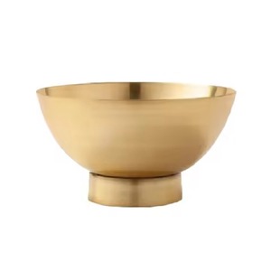 Ensemble de bols décoratifs en métal bicolore de qualité supérieure fini or et noir idéal pour le style de maison moderne et la décoration festive - Product Image 2