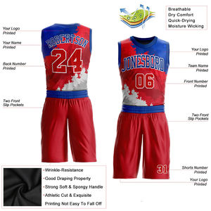 Conjunto de Uniforme de Baloncesto Sublimado con Nombre de Equipo Personalizado, Jersey Deportivo, Kit de Uniformes de Baloncesto con Diseño Impreso Personalizado - Product Image 4