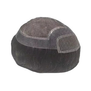 Raw Hair Mono Front Lace 100% Human Hair <b>Wig</b> Toupee Patches Prosthetic Taz Hair BD High Quality - Product Image 3