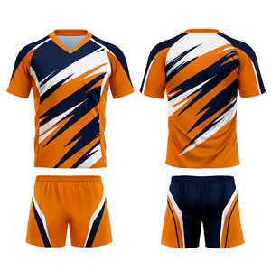 Ensemble d'uniformes de volley-ball sublimés personnalisés |   Vêtements de sport 100% polyester respirant avec couleur et logo personnalisés pour les équipes - Product Image 3