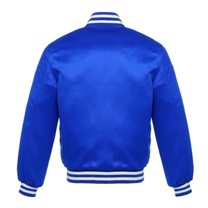 Top producto de alta calidad de satén de seda al por mayor Varsity Jacket Custom Logo Men Varsity Jacket For Men - Product Image 4