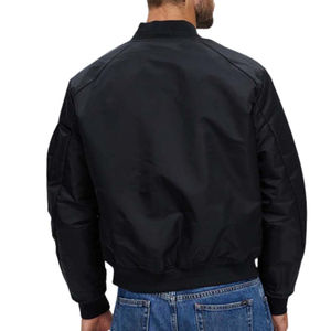 Chaqueta Bomber Casual de Manga Larga para Hombre, con Logotipo Personalizado, de Lona, Cortavientos, para Otoño - Product Image 2