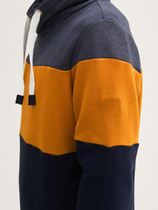 Sudadera con capucha de moda de calle informal para hombre de alta calidad, jersey de Color sólido, prendas de vestir con cordón de estilo parcheado para invierno - Product Image 5
