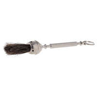 Arroseur d'eau bénite avec cordes disponibles en finition dorée ou argentée Accessoire religieux en laiton pour une utilisation rituelle de bénédiction d'église