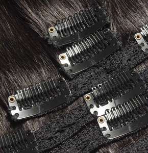 Venta al por mayor de fábrica de lujo 100% Remy Virgin Extensiones de cabello humano de alta calidad Clip-in de Vietnam - Product Image 4