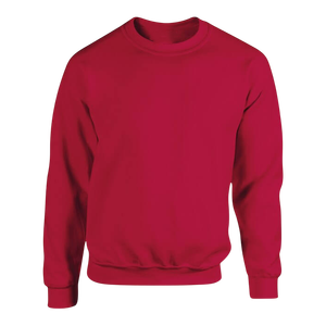 Sudadera de Cuello Redondo Roja para Hombre, Corte Regular, Tejida, Color Sólido, Ropa Casual - Product Image 5