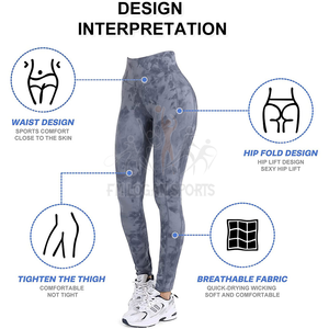 Custom Logo Yoga Gym Wear <b>Women</b> <b>Leggings</b> Butt Lifting Tie Dye Soft Workout Tights Seamless Fitness <b>Leggings</b> - Product Image 3