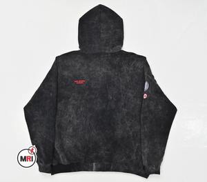 Logo personnalisé Vintage Zip en détresse poids lourd épais Patch sweats à capuche surdimensionnés mode lavé à l'acide brodé 100% coton hiver - Product Image 6