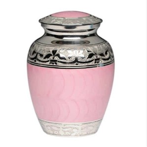 Urna de cenizas de recuerdo de latón metálico de diseño tradicional, contenedor de cenizas humanas de calidad Superfina, urna de cenizas metálica memorable - Product Image 5