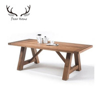 Meubles de salle à manger, banc en bois massif de chêne blanc, ensemble de table à manger, table en bois anti-salissure
