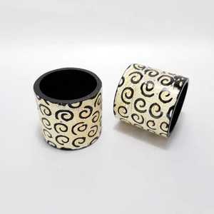 Meilleurs ronds de serviette en corne de buffle naturels et écologiques de haute qualité pour la décoration de fête et de mariage - Product Image 3