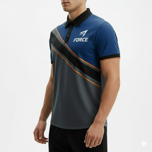 เสื้อสำหรับผู้ชายกันรอยยับแห้งเร็วระบายอากาศได้ดีพิมพ์ลายสปอร์ตทำจากโพลีเอสเตอร์100% ตามสั่ง - Product Image 4