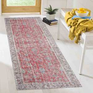Tapis imprimé : Floral, Salle de bain, Entrée, Antique, Turc, Bohème, 3D, Mariage, Rouge, Tapis à poils doux - Product Image 4