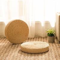 Poufs en jacinthe d'eau compressée, tabourets, prix le plus bas, poufs tissés à la main, tabourets ottoman
