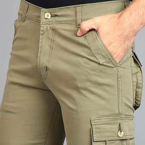 Pantalones de tela de algodón de alta calidad de cintura alta de secado rápido ligeros ajustados cómodos del fabricante al por mayor - Product Image 2