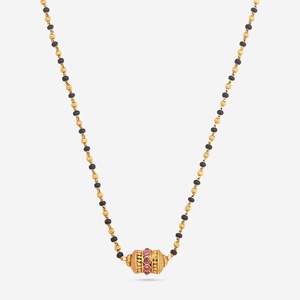 Antique 190649 Mangalsutra Fine Beaded <b>Necklace</b> - Product Image 1