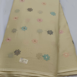 mal cotton embroidery fabric make to fancy dress material - Product Image 4