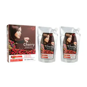 Organic salon hair color dye cream 500ml*2 mix with developer for permanent color dye fast cover gray/white hair