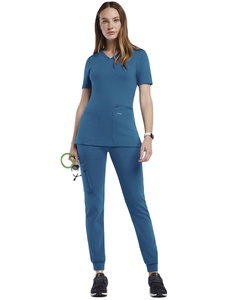 OEM Factory Wholesale Unisex Medical <b>Scrubs</b> <b>Set</b> Sized Front Pocket Hospital Uniforms Nurse Uniform Jersey Cotton/Polyester - Product Image 1