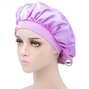 Bonnet à cheveux en satin vente en gros impression par sublimation Pantone couleur unie motif de style logo personnalisé occidental pièces poids - Product Image 5