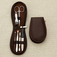 Ensemble de manucure professionnel de haute qualité, durable, 5 en 1, en acier inoxydable, personnalisable, coupe-ongles, kit de pédicure
