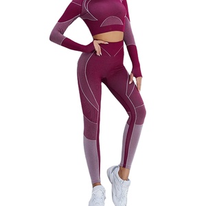OEM Women's <b>Yoga</b> <b>Set</b> High Quality Custom Printed Logo Bra & Legging <b>Set</b> Workout Active Wear Spandex Made 2 Piece Women <b>Yoga</b> <b>Set</b> - Product Image 1