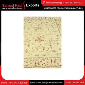 พรมผ้าฝ้ายขนสัตว์ถักด้วยมือคุณภาพระดับพรีเมียมพรมสำหรับสวดมนต์สไตล์เปอร์เซียทรงสี่เหลี่ยมผืนผ้าปักลายสำหรับใช้ในบ้านห้องน้ำ - Product Image 2