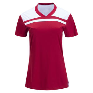 Custom Red <b>White</b> Breathable Soccer Jersey with Logo OEM <b>Football</b> Jersey Manufacturer Match Kit Shirts Soccer Wear - Product Image 1
